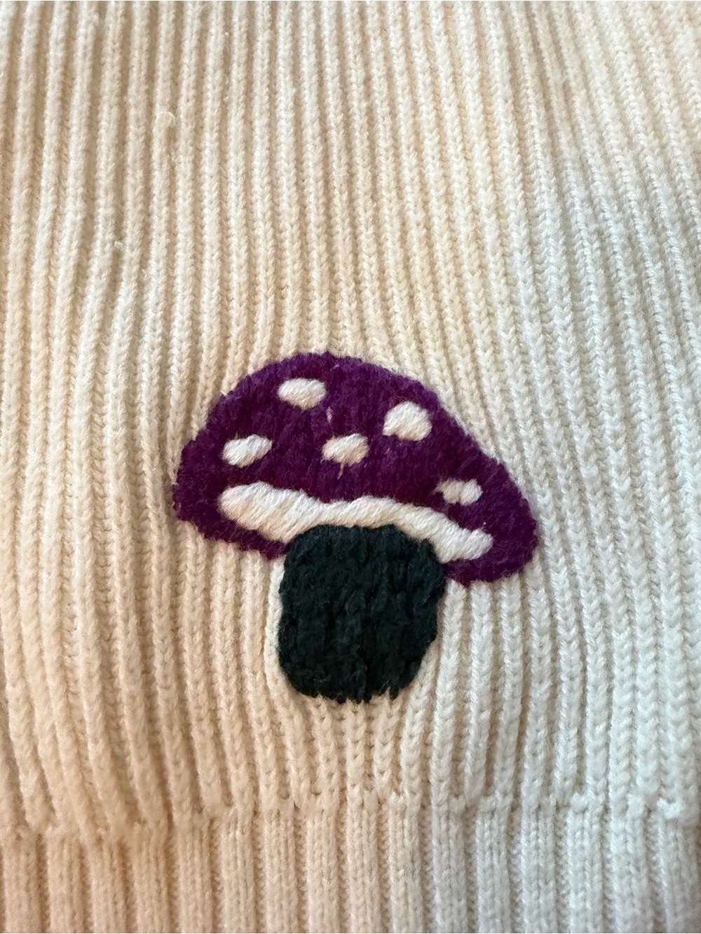 Marine Layer Embroidered Button Cardigan - Cream - Picture 5 of 8